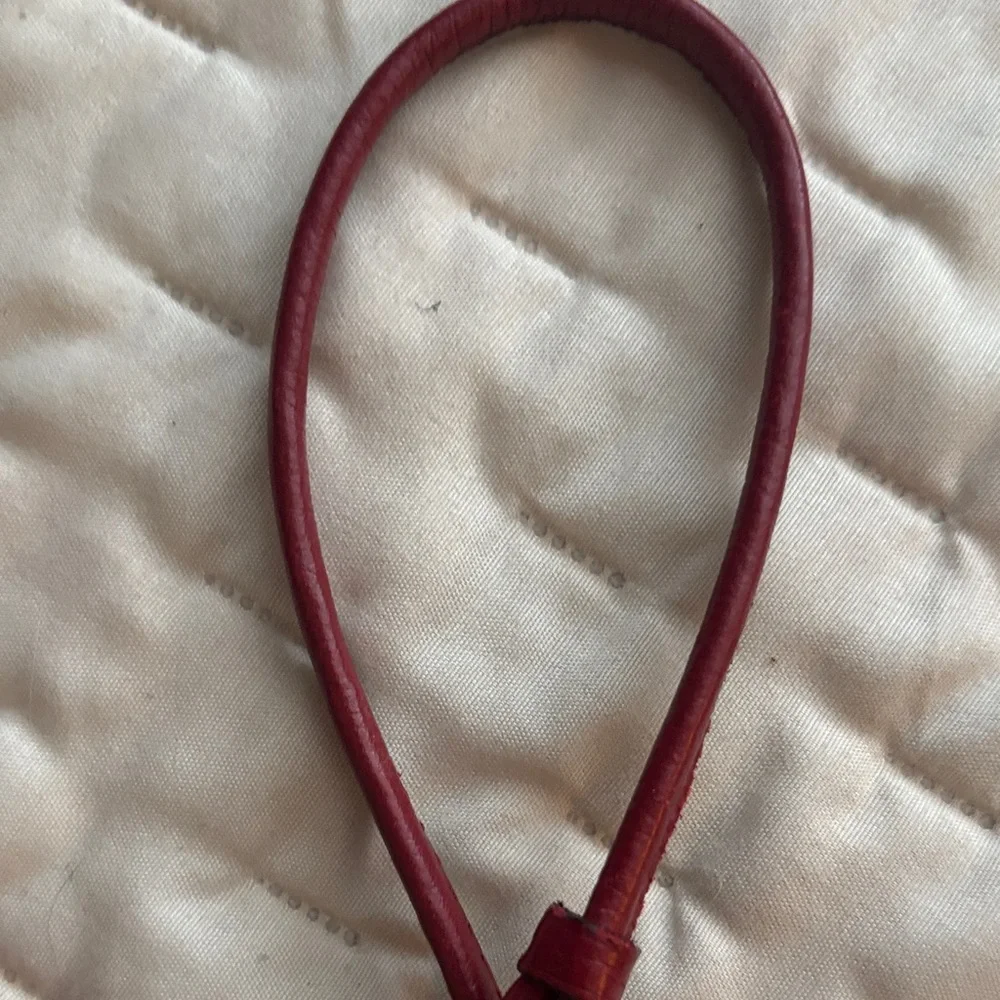 Coach Burgundy Leather Wristlet